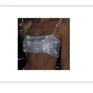 Sparkling crop top